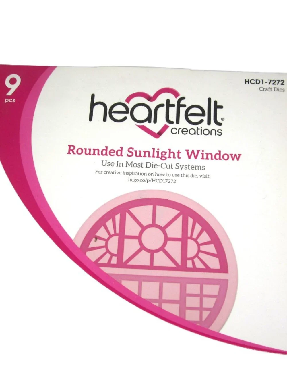 Heartfelt Creations Rounded Sunlight Window Craft Dies 9 Pcs HCD1-7272